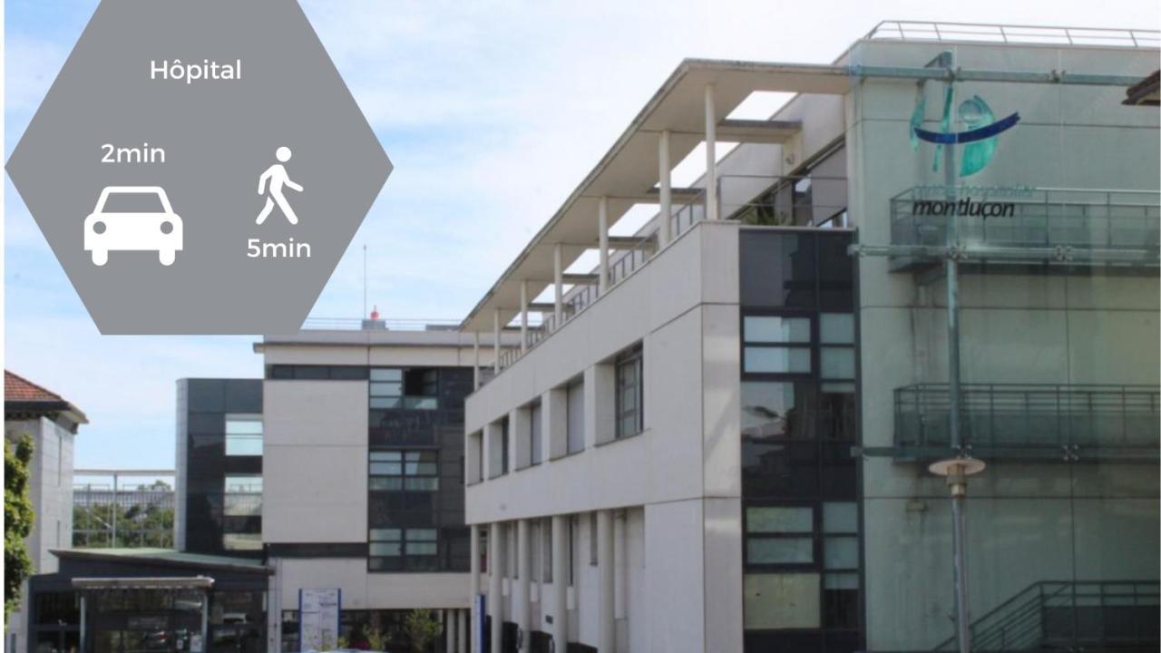 "Le Savanna" Magnifique T3 Montlucon Centre - Hopital - Parking Gratuit Εξωτερικό φωτογραφία