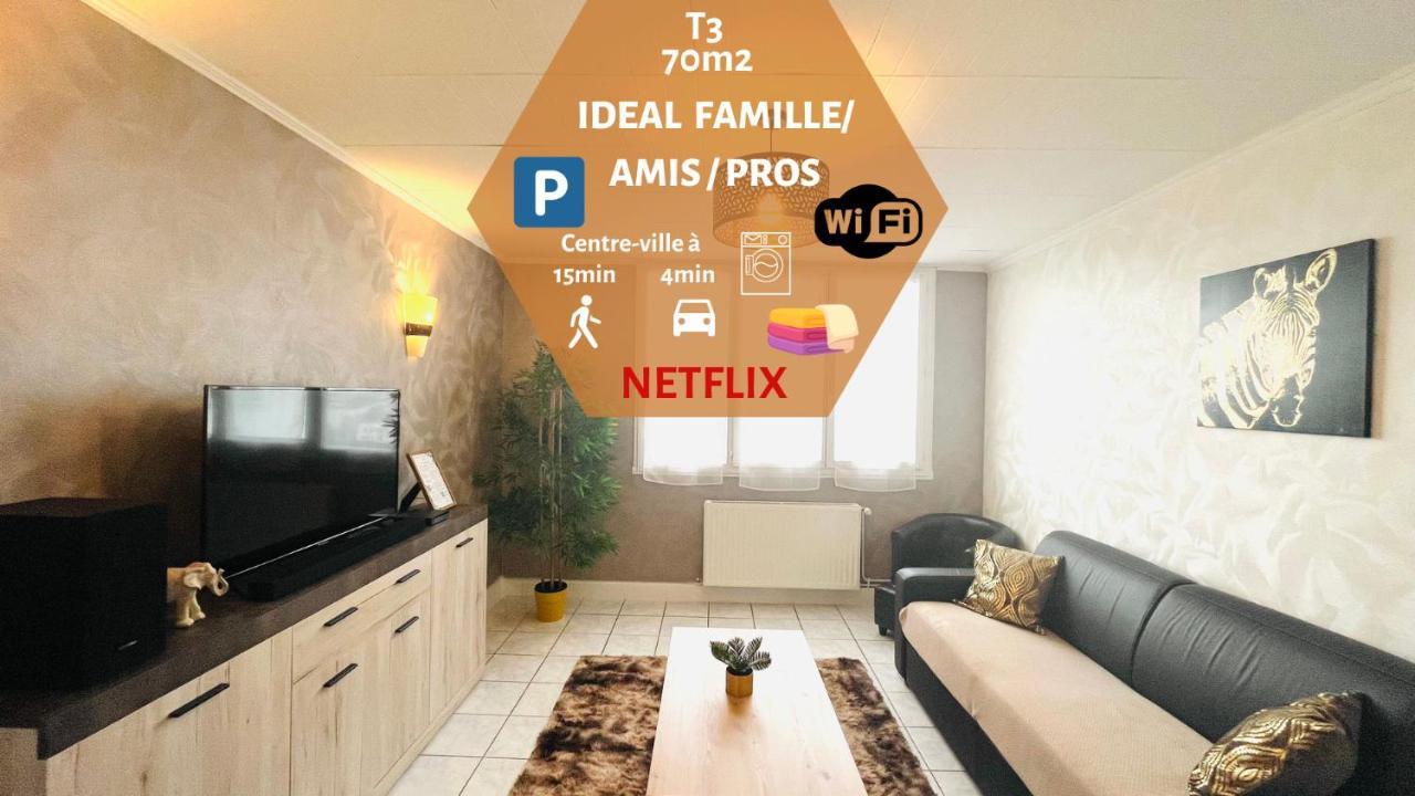 "Le Savanna" Magnifique T3 Montlucon Centre - Hopital - Parking Gratuit Εξωτερικό φωτογραφία